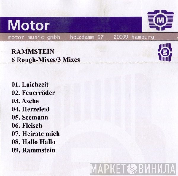 Rammstein  - 6 Rough-Mixes / 3 Mixes