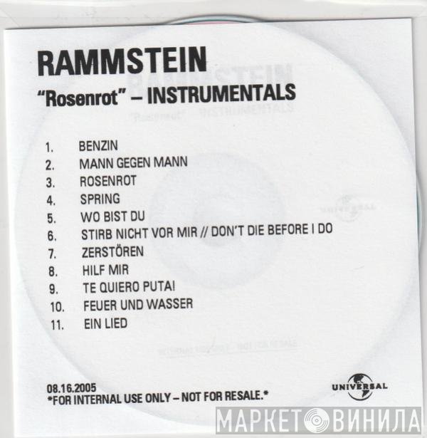 Rammstein  - Rosenrot (Instrumentals)