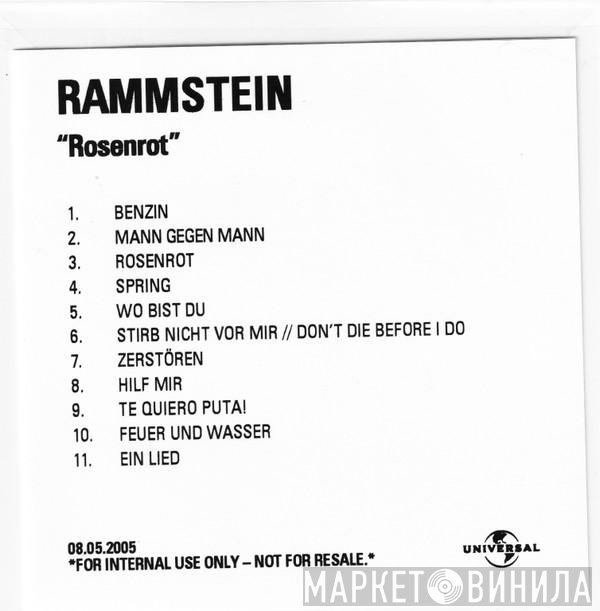Rammstein  - Rosenrot