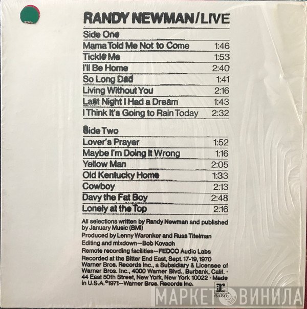 Randy Newman - Live