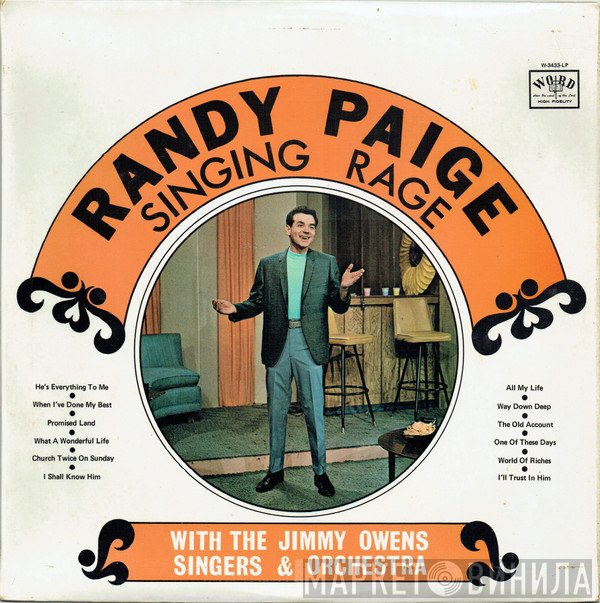 Randy Paige, Jimmy Owens Singers And Orchestra - Singing Rage