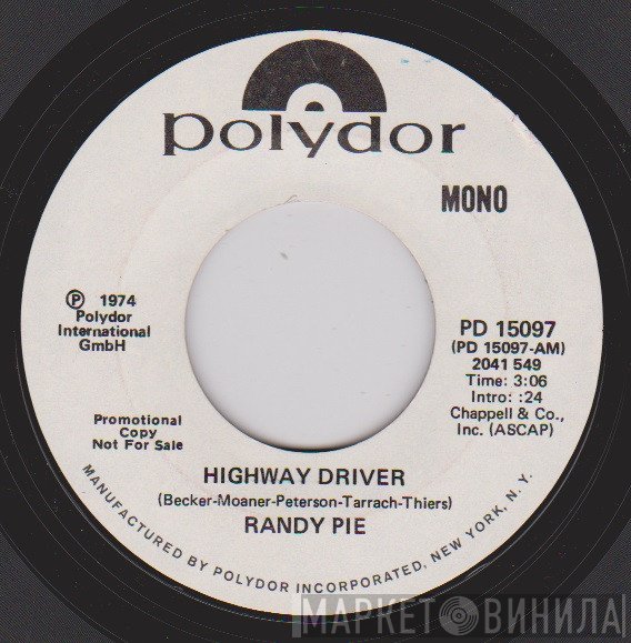 Randy Pie - Highway Driver