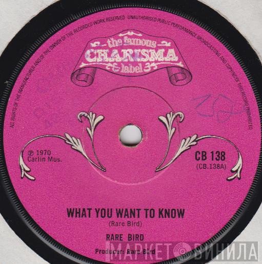 Rare Bird  - What You Want To Know
