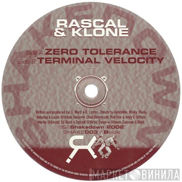 Rascal & Klone  - Zero Tolerance / Terminal Velocity