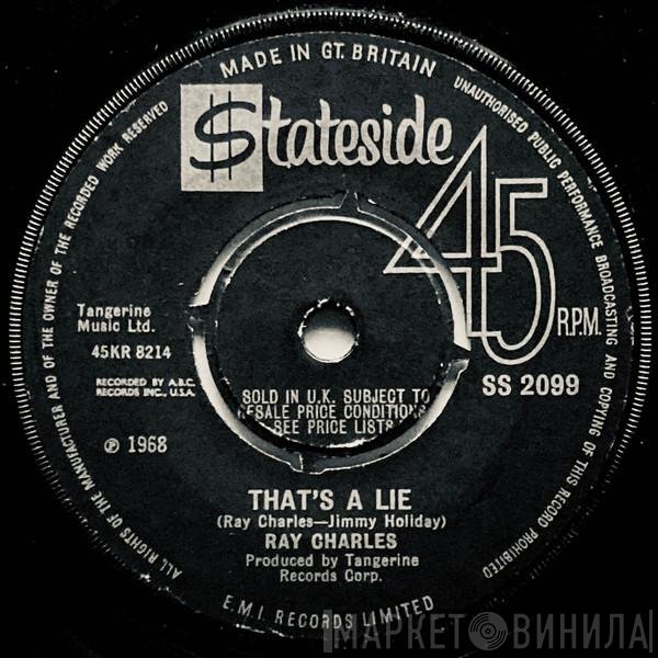 Ray Charles - Go On Home / That's A Lie