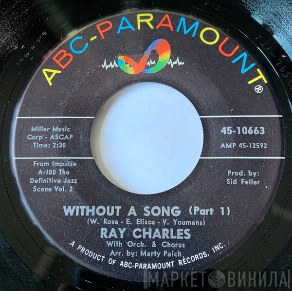 Ray Charles  - Without A Song