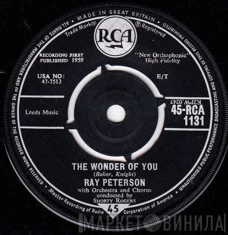 Ray Peterson - The Wonder Of You