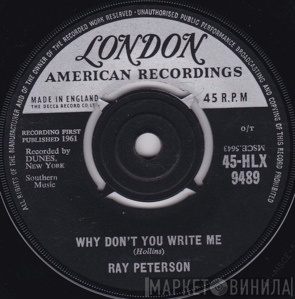 Ray Peterson - Why Don't You Write Me
