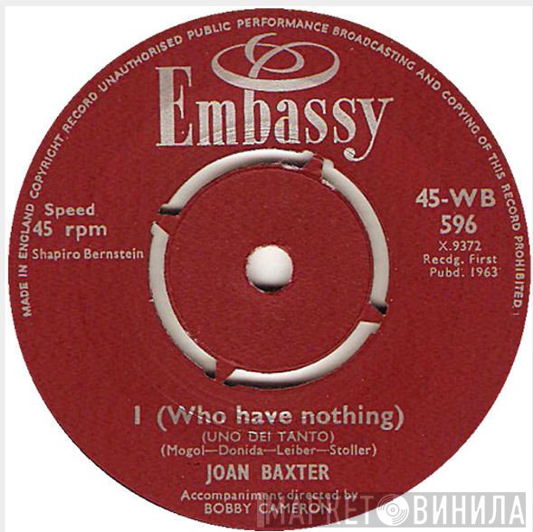Ray Pilgrim, Joan Baxter - I (Who Have Nothing) (Uno Dei Tanto) / Mule Train