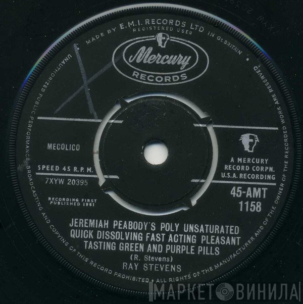 Ray Stevens - Jeremiah Peabody's Poly Unsaturated Quick Dissolving Fast Acting Pleasant Tasting Green And Purple Pills
