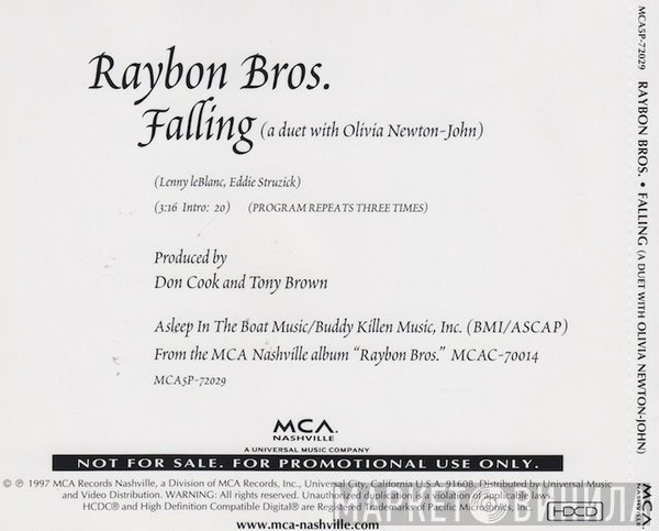 Raybon Brothers With Olivia Newton-John  - Falling