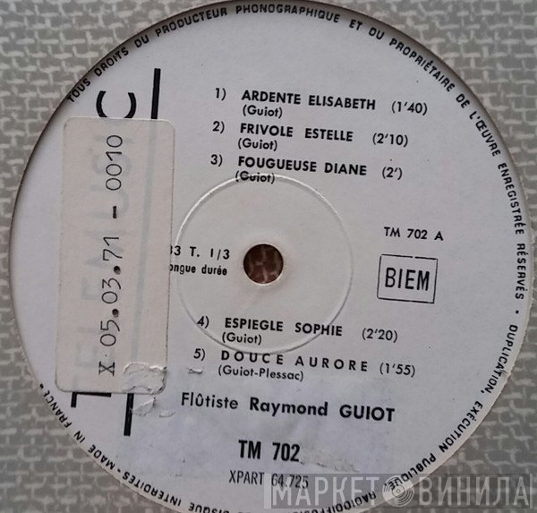 Raymond Guiot - Flûtiste Raymond Guiot