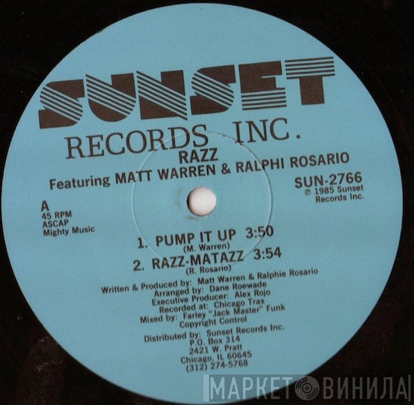 Raz Featuring Matt Warren & Ralphi Rosario  - Pump It Up