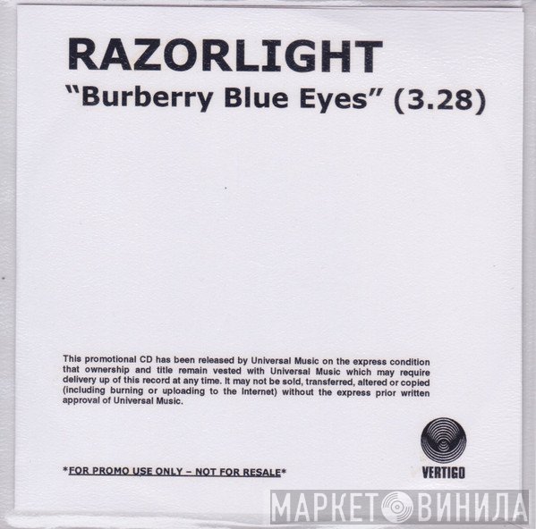 Razorlight - Burberry Blue Eyes
