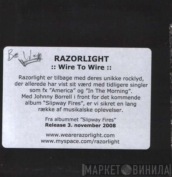Razorlight  - Wire To Wire
