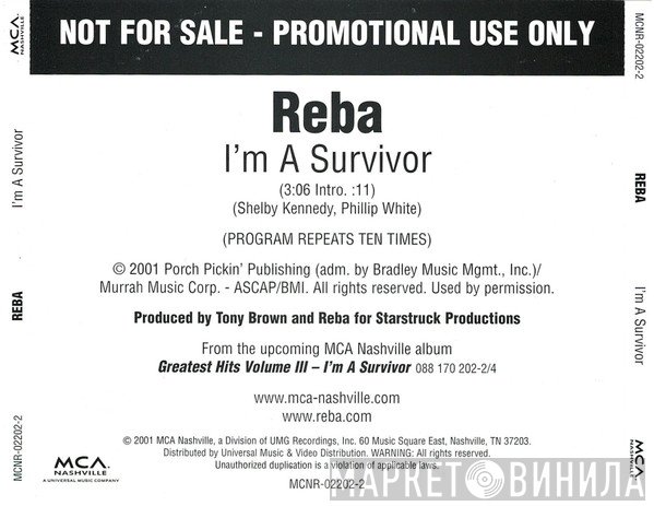 Reba McEntire - I'm A Survivor