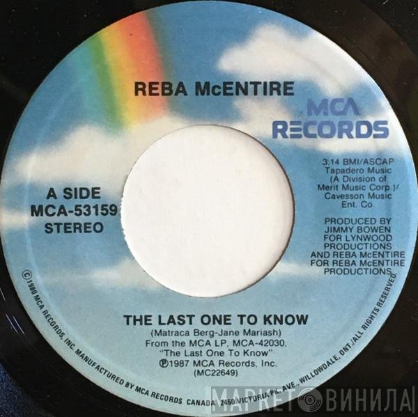 Reba McEntire  - The Last One To Know