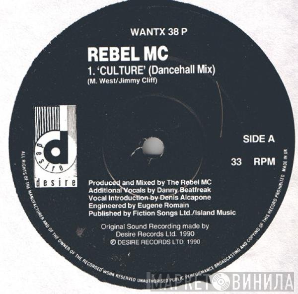 Rebel MC - Culture / Comin' On Strong