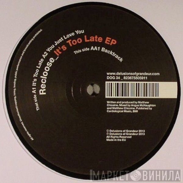 Recloose - It's Too Late EP