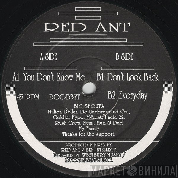 Red Ant  - You Don't Know Me