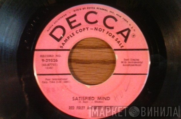 Red Foley, Betty Foley - Satisfied Mind / How About Me