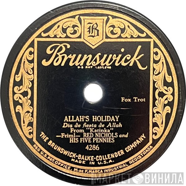 Red Nichols And His Five Pennies  - Roses Of Picardy / Allah's Holiday