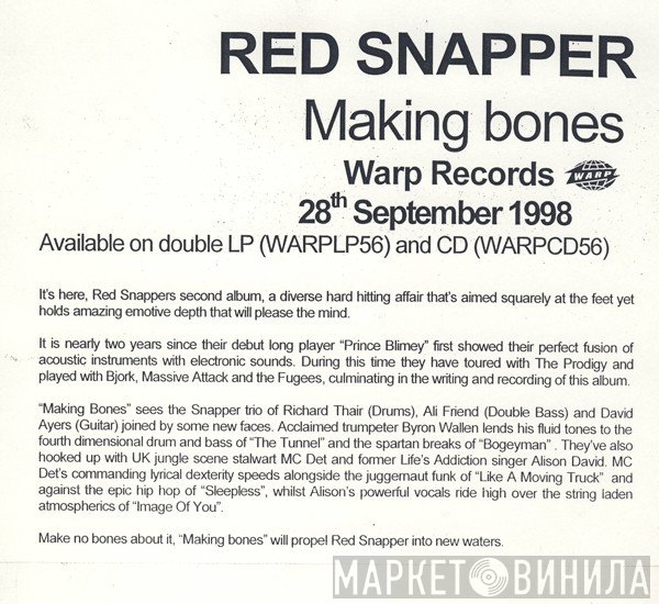 Red Snapper  - Making Bones