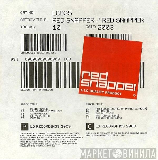 Red Snapper  - Red Snapper