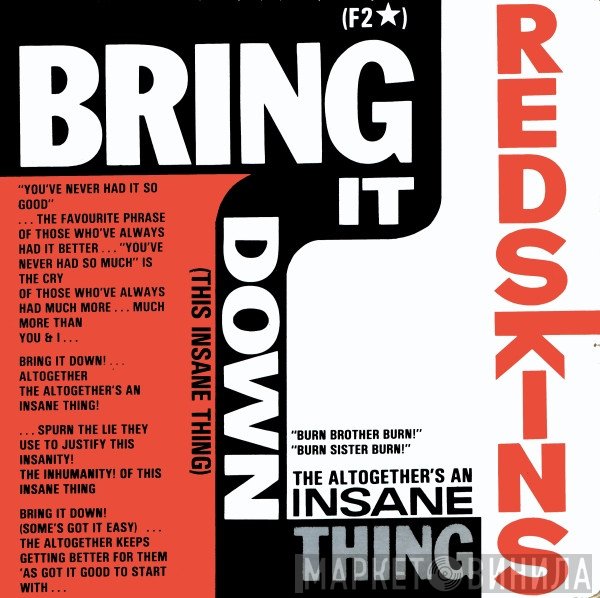 Redskins - Bring It Down (This Insane Thing)