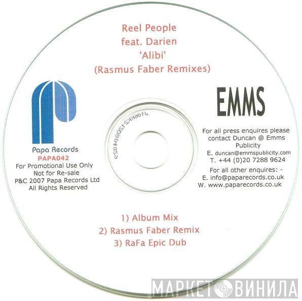 Reel People, Darien - Alibi (Rasmus Faber Remixes)
