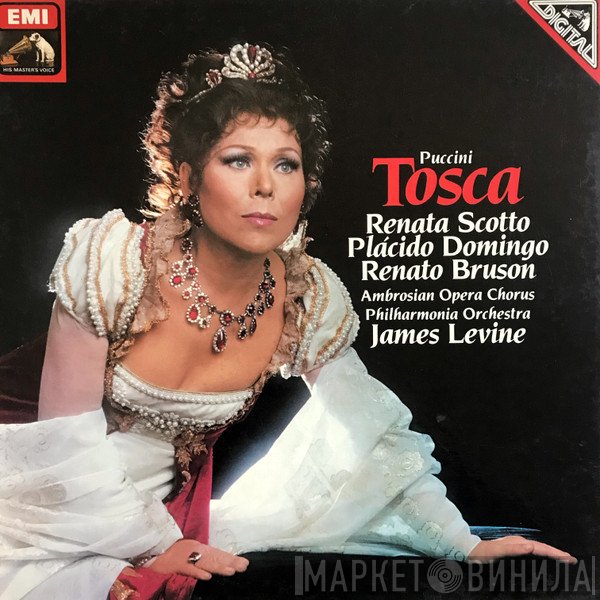 Renata Scotto, Placido Domingo, Renato Bruson, The Ambrosian Opera Chorus, Philharmonia Orchestra, James Levine , Giacomo Puccini  - Tosca