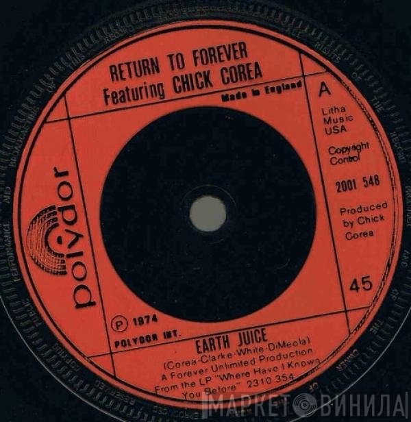 Return To Forever Featuring Chick Corea  - Earth Juice