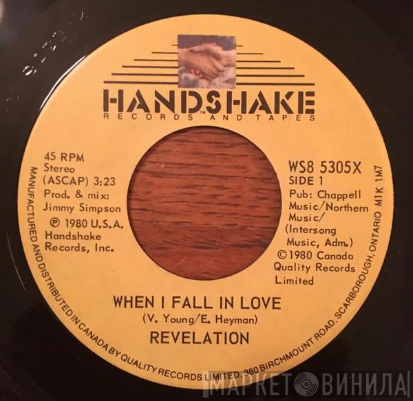Revelation  - When I Fall In Love / Feel It
