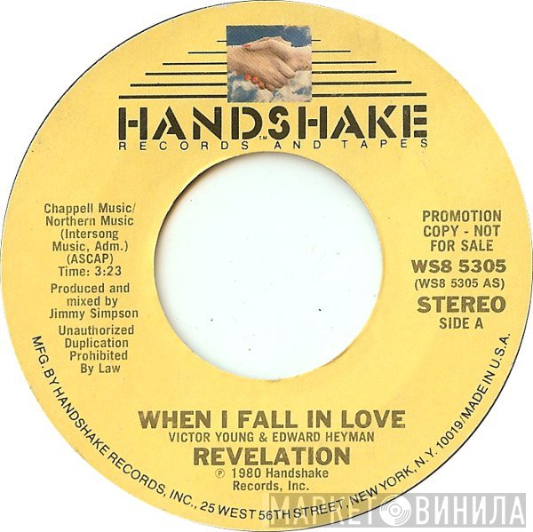 Revelation   - When I Fall In Love