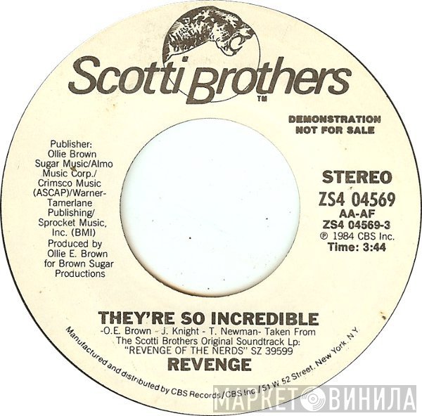 Revenge  - They're So Incredible