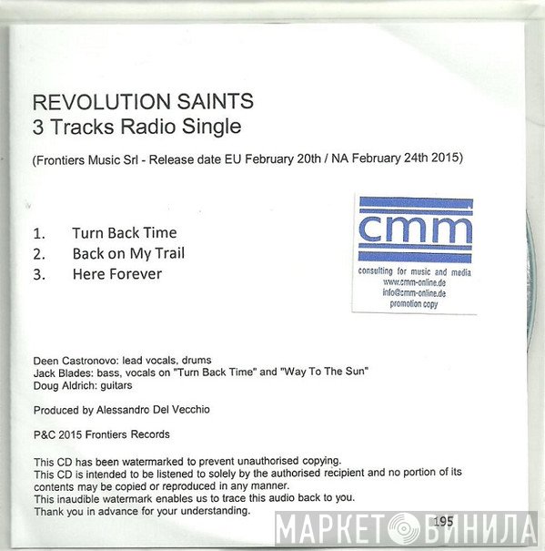 Revolution Saints - 3 Tracks Radio Single