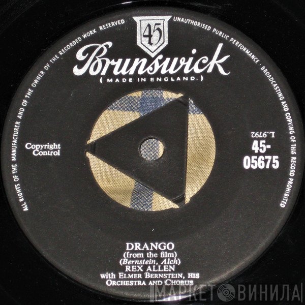 Rex Allen, Elmer Bernstein &amp; Orchestra - Drango
