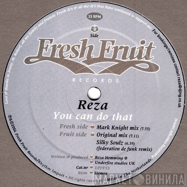Reza  - You Can Do That