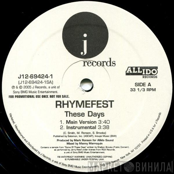 Rhymefest  - These Days