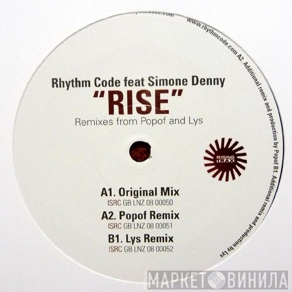 Rhythm Code Feat Simone Denny  - Rise