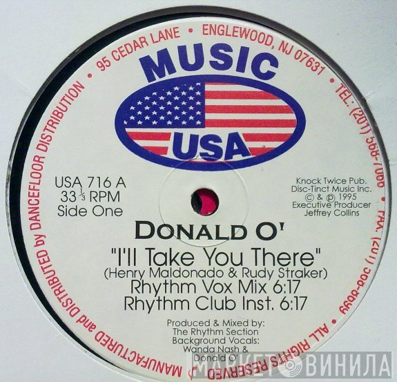 Rhythm Section, Donald O - I'll Take You There