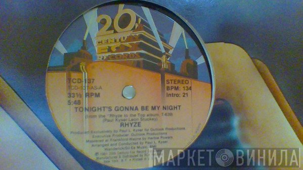 Rhyze - Tonight's Gonna Be My Night