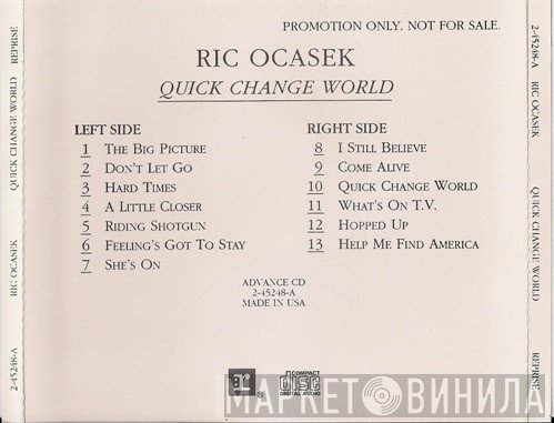 Ric Ocasek  - Quick Change World