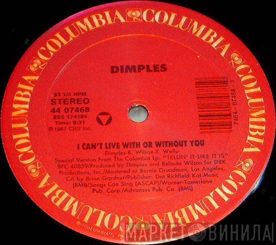Richard 'Dimples' Fields - I Can't Live With Or Without You / Dog Or Hog?