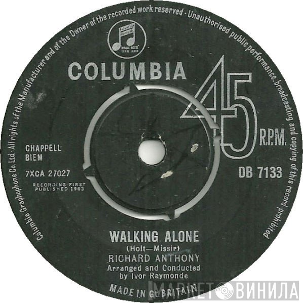 Richard Anthony  - Walking Alone / C'Est Ma Fête (It's My Party)