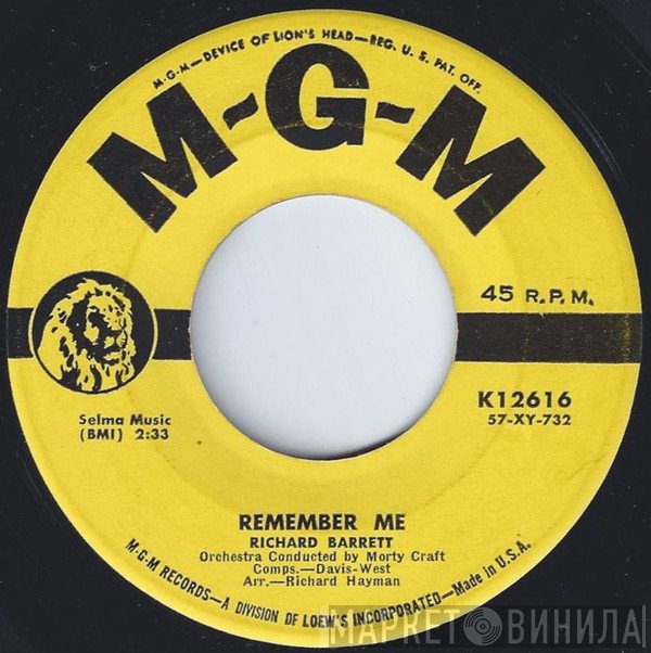 Richard Barrett   - Remember Me