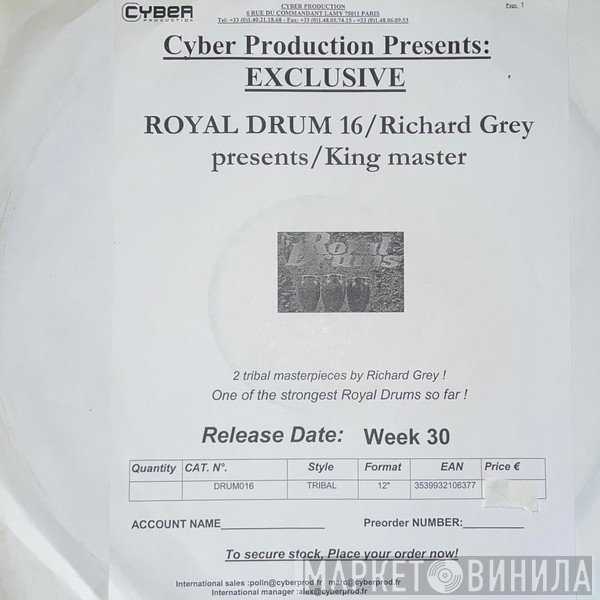 Richard Grey, King Master - Back Percussions / Drummer Madness
