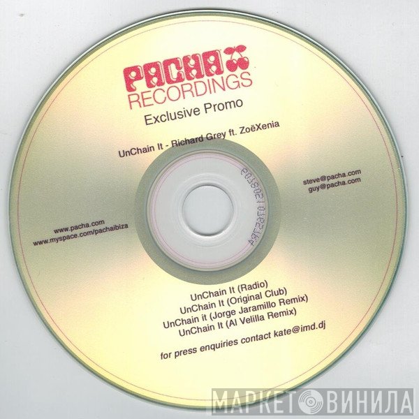 Richard Grey Featuring ZoëXenia  - Unchain It