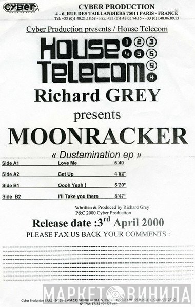 Richard Grey, Moonraker  - Dustamination EP