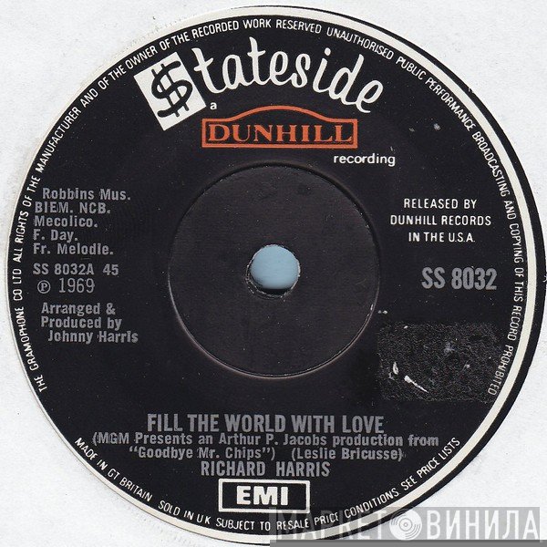 Richard Harris - Fill The World With Love